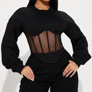 Corset sweatshirt